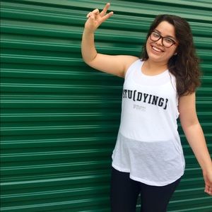 PINK “Stu[DYING]” Muscle Shirt